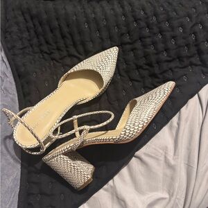 Chic Snake Print Women's Heels